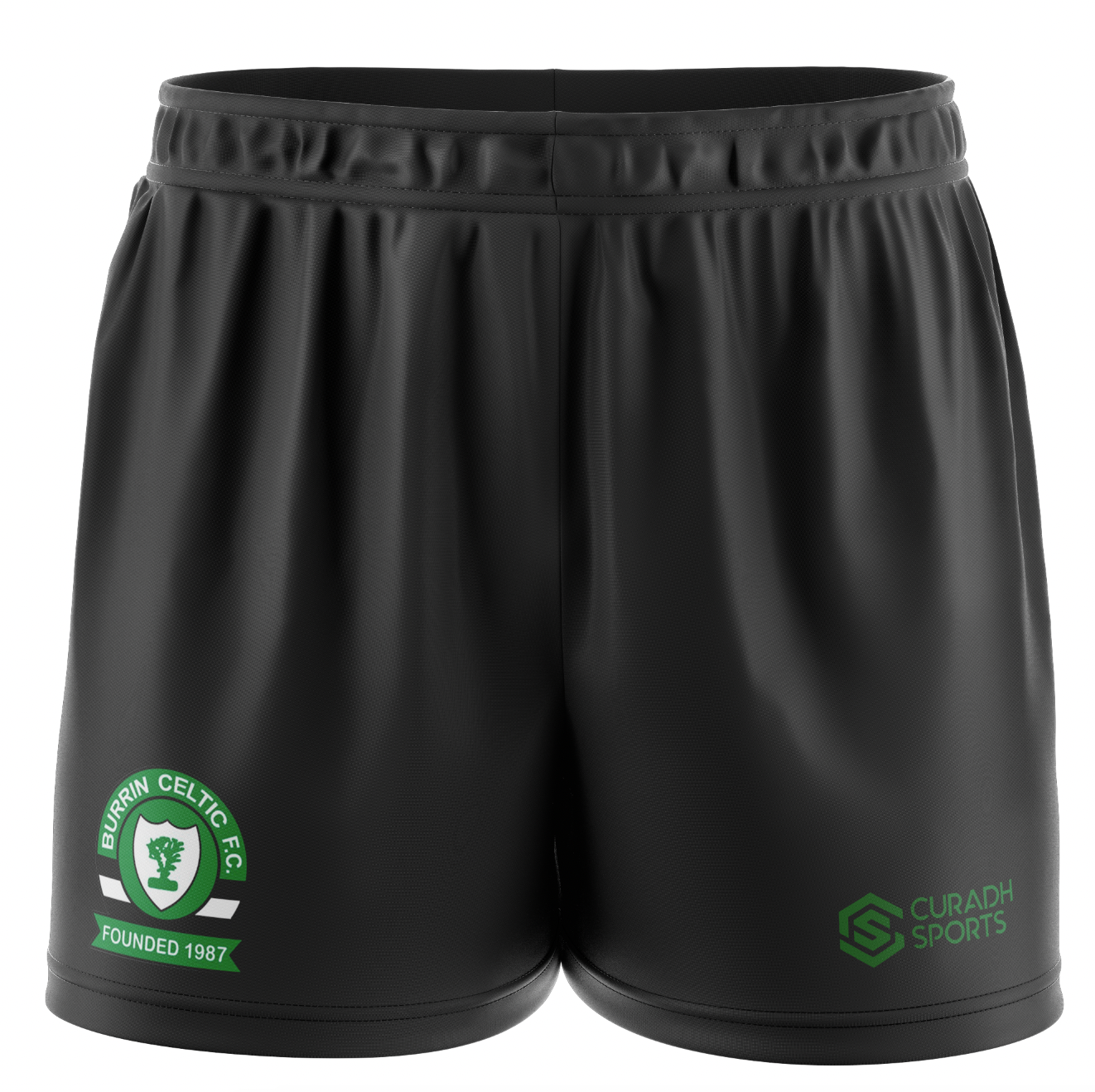 Burrin Celtic Black Shorts - Adult