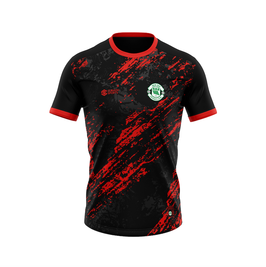 New Oak F.C Red/Black Training Jersey 2 - Junior