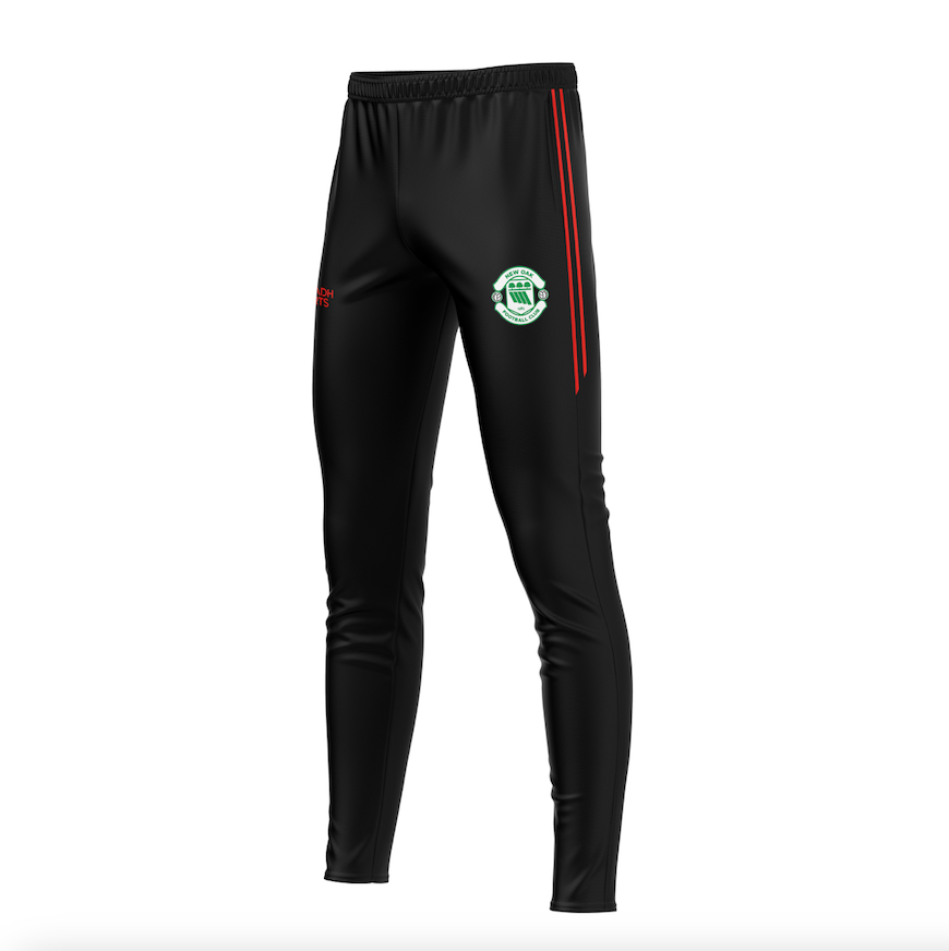 New Oak F.C Black/Red Skinny Bottoms - Adult