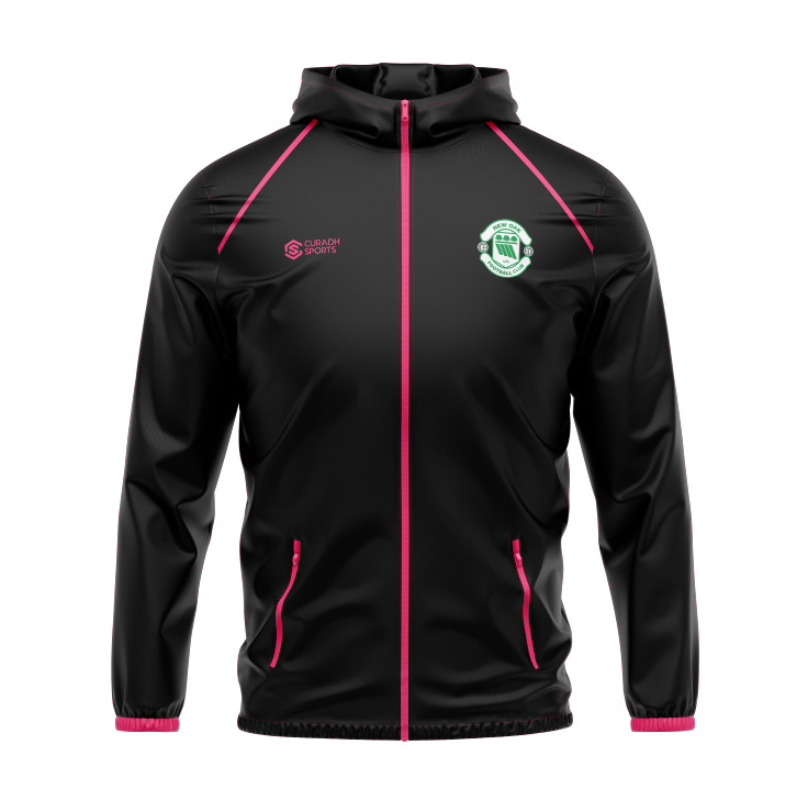 New Oak F.C Black/Pink Rain Jacket - Junior
