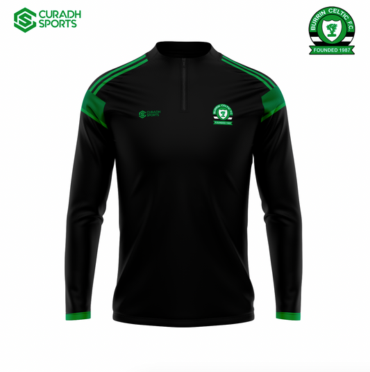 Junior - Burrin Celtic Black Half Zip