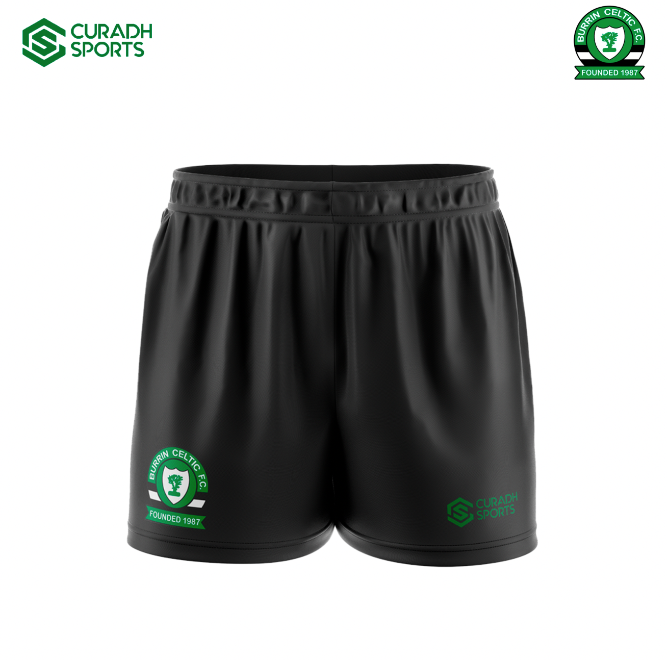 Junior - Burrin Celtic Black Shorts