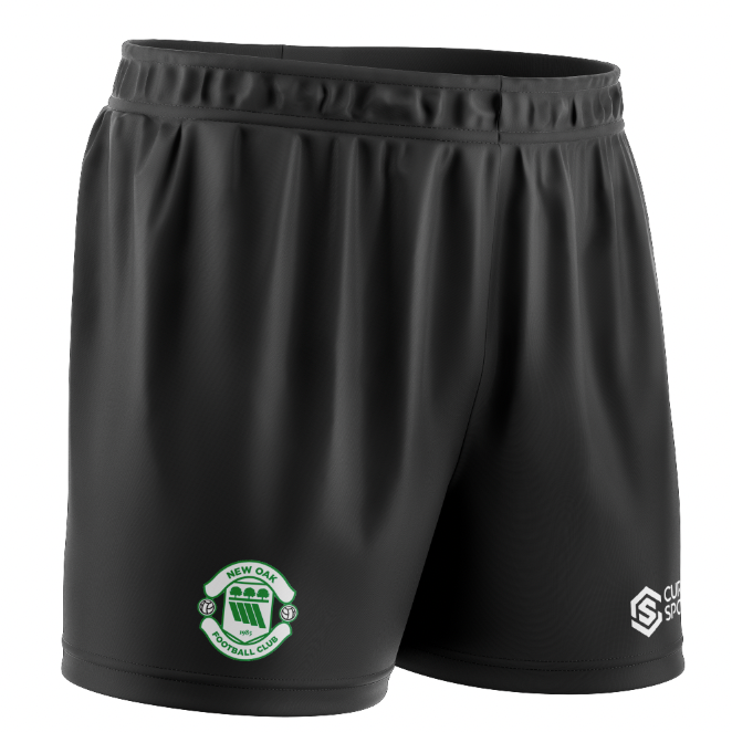 New Oak F.C Black Soccer Shorts - Adult