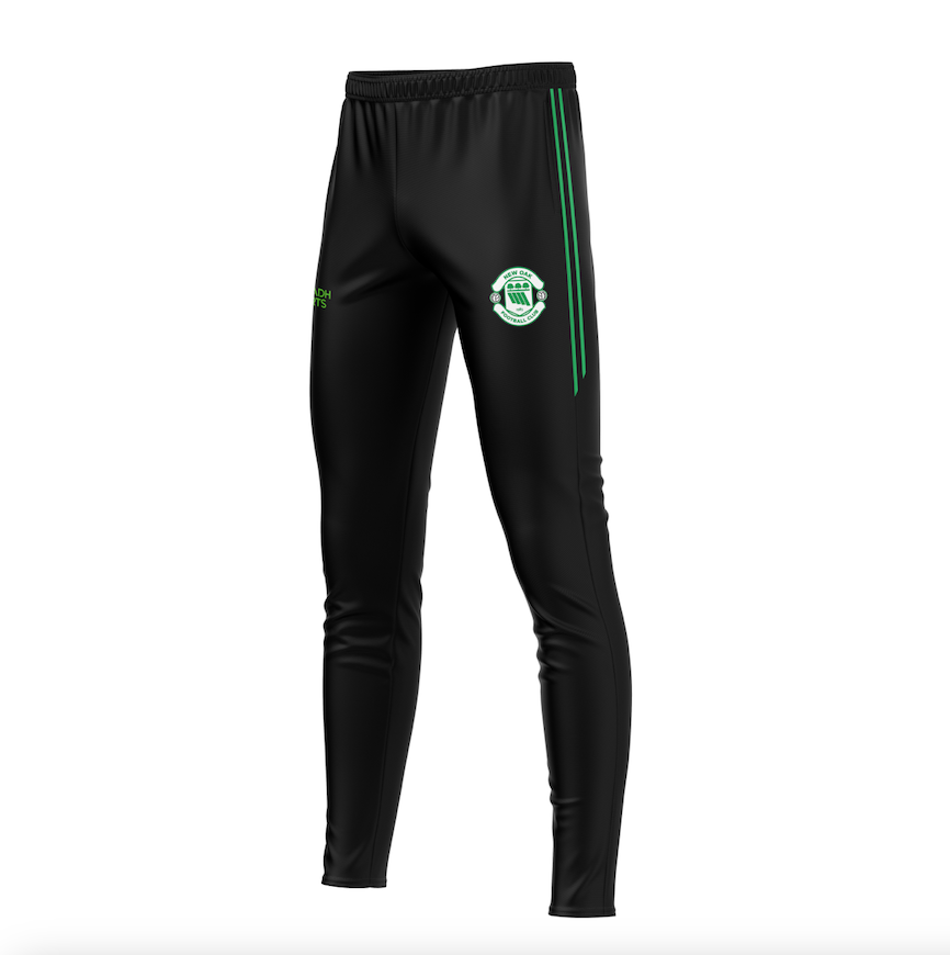 New Oak F.C Black/Green Skinny Bottoms - Adult