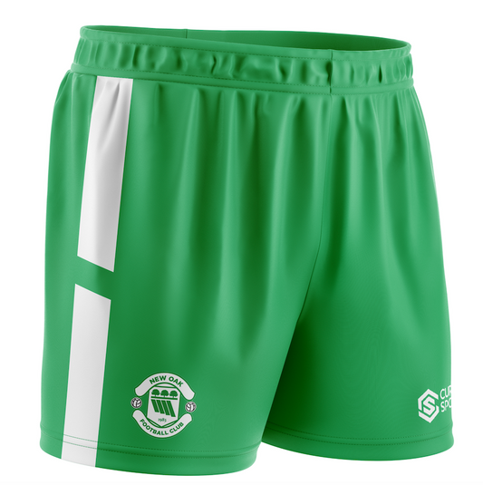 New Oak F.C Green Soccer Shorts - Adult