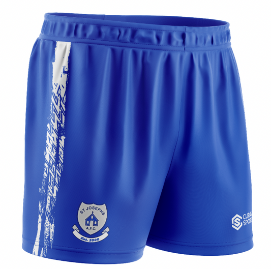 St.Josephs A.F.C Blue/White Soccer Shorts - Adult