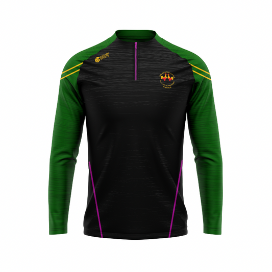 STOCK Fighting Cocks Pink Trim Half Zip - Adult