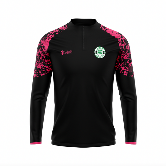 New Oak F.C Pink/Black Performance Half Zip - Adult